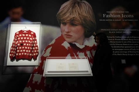 Iconic Princess Diana sweater could fetch at least $50,000 at auction